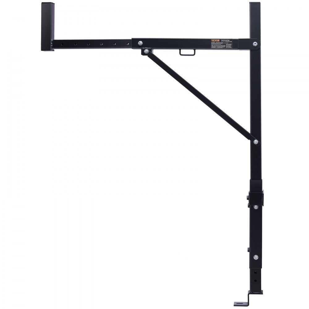 VEVOR Truck Rack, 19-34inch Extendable Truck Ladder Rack, 38.6"-43.6" Adjustable Height, 250 lbs Capacity Steel Ladder Rack for Truck, Heavy Duty Truck Bed Rack for Kayak, Surfboard, Lumber, Ladder