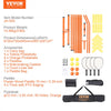VEVOR Pickleball Net Set, 22FT Regulation Size Portable Pickleball System with Bags, Balls, Paddles, Wheels, and Court Lines, Weather Resistant Metal Frame & PE Net, for Outdoor Backyard Driveway