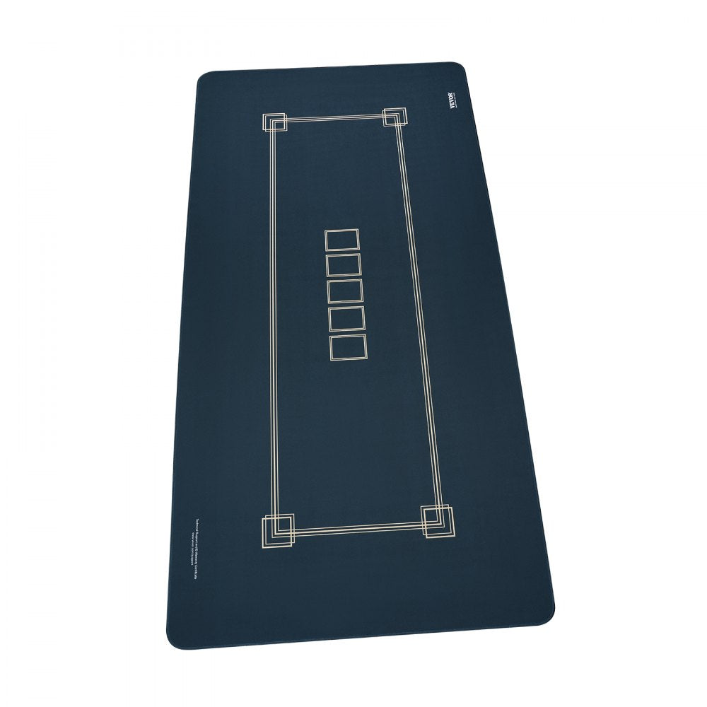 VEVOR Poker Table Top, 70 x 35 Inch Poker Mat for Table, 6-8 Players Foldable Poker Table Top with Carrying Bag, Waterproof Folding Poker Table Topper for Poker Games, Poker Room, Rectangle, Green
