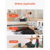 VEVOR Pilates Box for Reformer, 25x17x9 In Pilates Reformers Sitting Box for Exercises, Premium PU and Wood Pilates Equipment Accessory, Improve Strength, Balance, Range of Motion Home Gym, Black