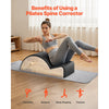 VEVOR Pilates Spine Corrector, Home Gym Yoga Pilates Accessory, Rubber Wood Fitness Training Tool, Arc Fitness Body Workout Equipment, for Spine Exercises, Balance, Core Strengthening, and Stretching