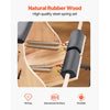 Natural rubber wood and high quality steel spring set - close up