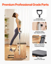 Premium professional grade parts - metal bar, side adjustment bar, footboard, padded seat