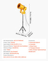 VEVOR foam machine dimensions and key specs infographic
