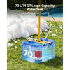 VEVOR Foam Machine, 9.84 to 16.40 ft Spray Distance Foam Cannon Party Machine, Bubble Cannon with 74QT Water Tank, Stable Vertical Design, Dense Foams Maker for Gatherings, Celebrations & Par