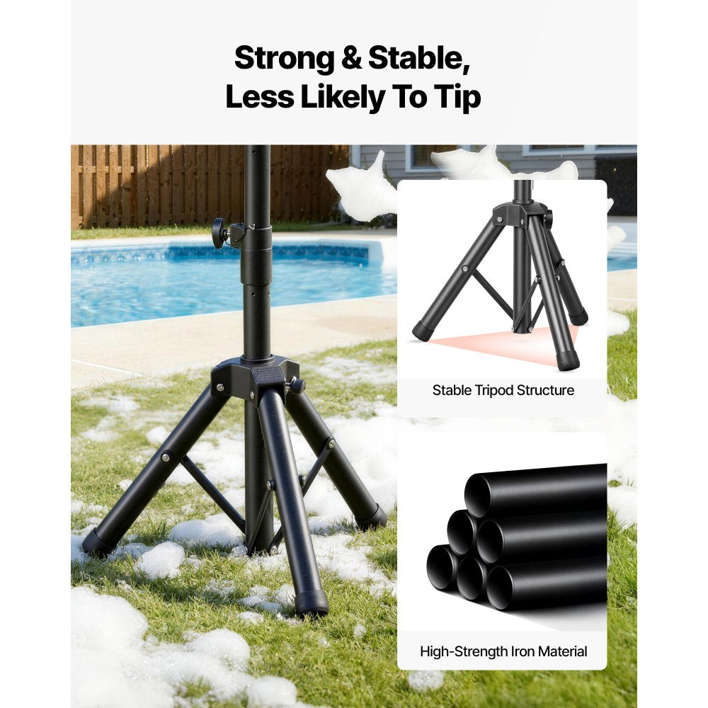 VEVOR Foam Machine, Adjustable Angle Control Foam Cannon Party Machine, Bubble Cannon with Fan & Triangular Structure, Dense Foams Maker for Backyard, Celebrations & Party, Continuous Foams Output