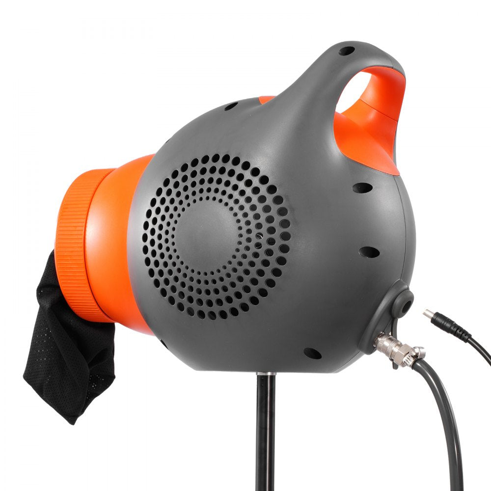 VEVOR Foam Machine, 115 W Party Foam Cannon, Portable Foam Maker with a Tripod Stand, Powerful Foam Party Machine, for Backyard, Pool, Outdoor Events, Birthdays, Celebrations and Party, Grey & Orange