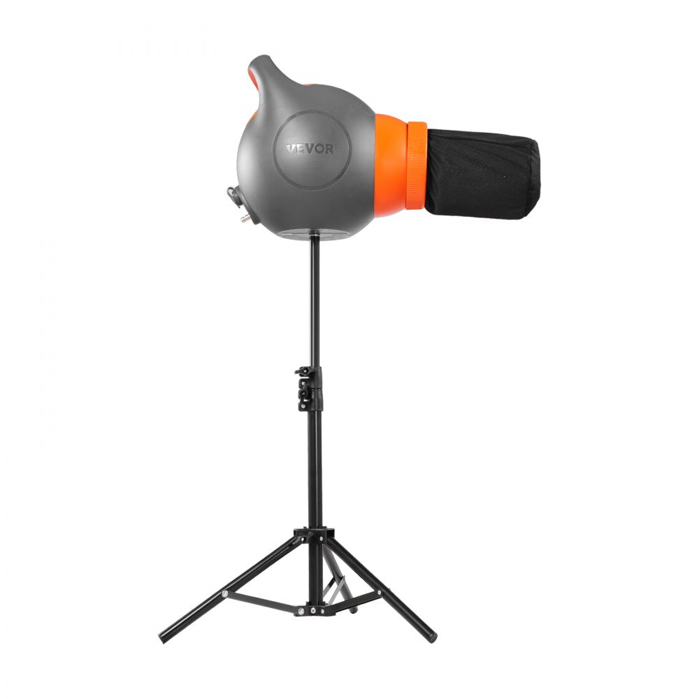 VEVOR Foam Machine, 115 W Party Foam Cannon, Portable Foam Maker with a Tripod Stand, Powerful Foam Party Machine, for Backyard, Pool, Outdoor Events, Birthdays, Celebrations and Party, Grey & Orange