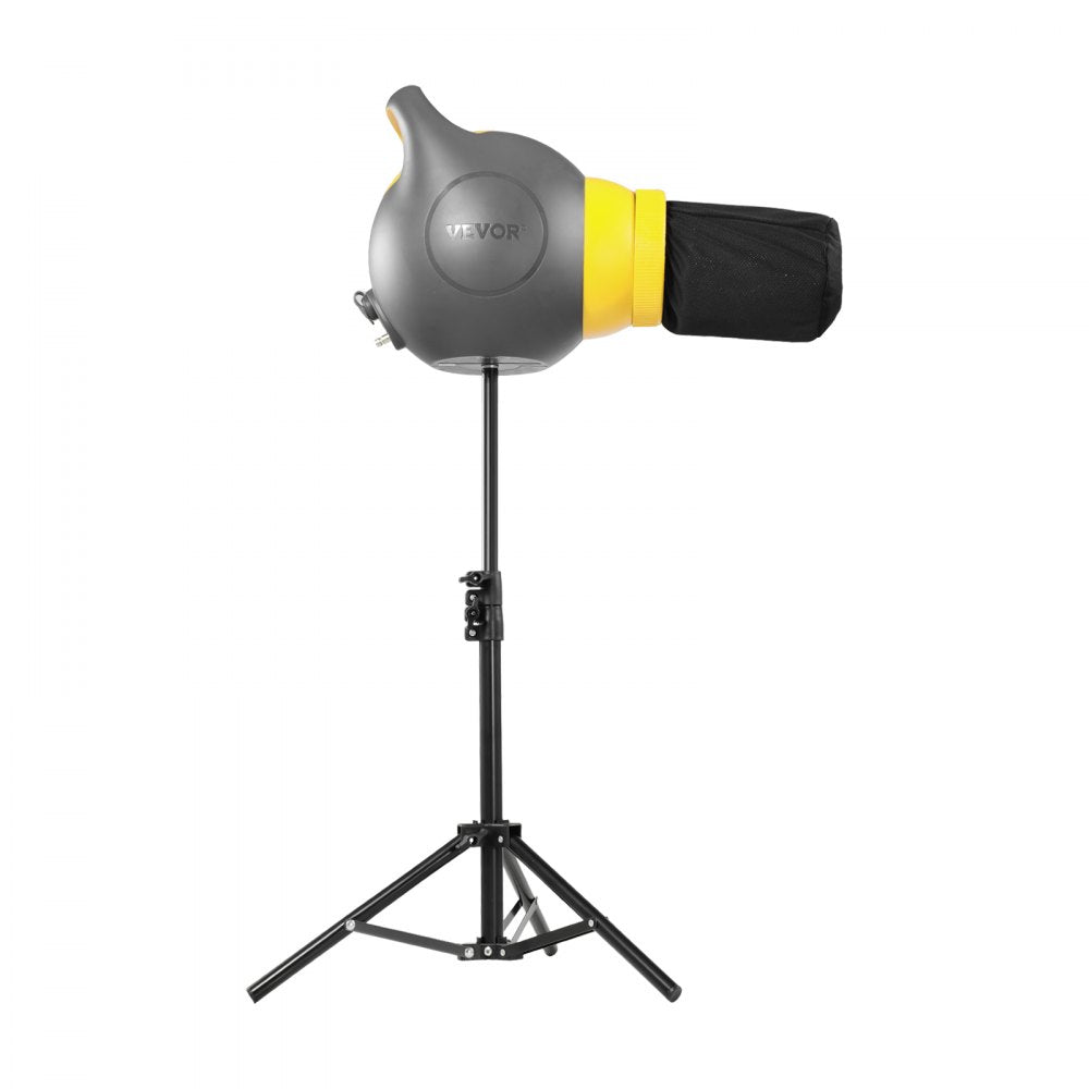 VEVOR Foam Machine, 115 W Party Foam Cannon, Portable Foam Maker with a Tripod Stand, Powerful Foam Party Machine, for Backyard, Pool, Outdoor Events, Birthdays, Celebrations and Party, Grey & Yellow