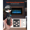 VEVOR 36 inch Electric Fireplace, Wall Mounted Recessed Fire Place with Remote Control, Timer, 1500W, Adjustable Flame Color Brightness, Touch Screen, Overheat Protection, for Living Room,Bedroom
