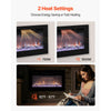 VEVOR 42 inch Electric Fireplace, Wall Mounted Recessed Fire Place with Remote Control, Timer, 1500W, Adjustable Flame Color Brightness, Touch Screen, Overheat Protection, for Living Room,Bedroom