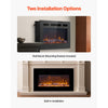 VEVOR 42 inch Electric Fireplace, Wall Mounted Recessed Fire Place with Remote Control, Timer, 1500W, Adjustable Flame Color Brightness, Touch Screen, Overheat Protection, for Living Room,Bedroom