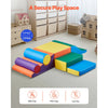 VEVOR Climbing Toys, 7-Piece Set, Foam Climbing Toys for Toddlers 6 Months to 3 Years Old, PU Leather Climbing Blocks, Indoor Climb and Crawl Activity Playset for Crawling & Sliding, Easy to Clean