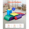 VEVOR Climbing Toys, 5-Piece Set, Foam Climbing Toys for Toddlers 6 Months to 3 Years Old, PU Leather Climbing Blocks, Indoor Climb and Crawl Activity Playset for Crawling & Sliding, Easy to Clean