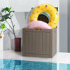 VEVOR Outdoor Storage Box, 31 Gallon Resin Deck Box, Backyard Outside Toy and Towel Storage Cabinet Waterproof, for Patio Furniture Cushions, Garden Tools, Pool Supplies & Package Delivery (Grey)