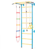 VEVOR Indoor Jungle Gym for Toddlers, 5-in-1 Climbing Playset with Carbon Steel Swedish Ladder, Wall Ladder, Pull-Up Bar, Rope Ladder, and Gymnastic Rings, Supports 220 lbs, Multicolor