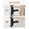 VEVOR Swedish Ladder Wall Gym, 9-Level Swedish Ladder Suspension Trainer, 330LBS Loading Solid Wood + Carbon Steel Gymnastics Stall Bars for Adult, Compatible with 3.15" x 3.15" Power Rack Accessories