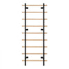 VEVOR Swedish Ladder Wall Gym, 9-Level Swedish Ladder Suspension Trainer, 330LBS Loading Solid Wood + Carbon Steel Gymnastics Stall Bars for Adult, Compatible with 3.15" x 3.15" Power Rack Accessories