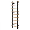VEVOR Swedish Ladder Wall Gym, 9-Level Swedish Ladder Suspension Trainer, 330LBS Loading Solid Wood + Carbon Steel Gymnastics Stall Bars for Adult, Compatible with 3.15" x 3.15" Power Rack Accessories