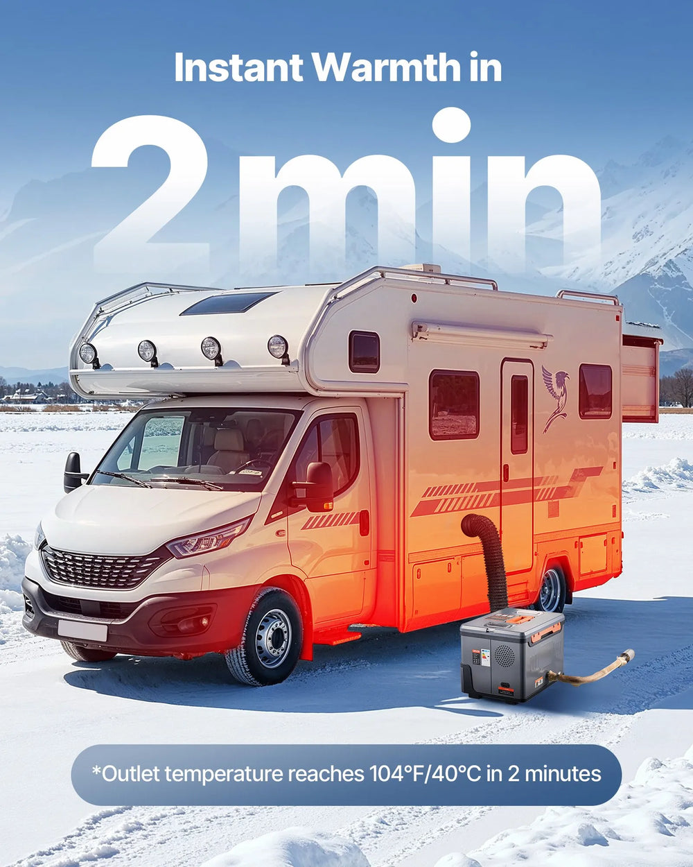 VEVOR Diesel Heater, 8KW, DC 12V/24V, All in One Portable Diesel Air Heater with Bluetooth APP Control, Remote Control and LCD Screen, 1.3 Gal Fuel Tank for Trucks, Vans, RVs, Campers, and Garages