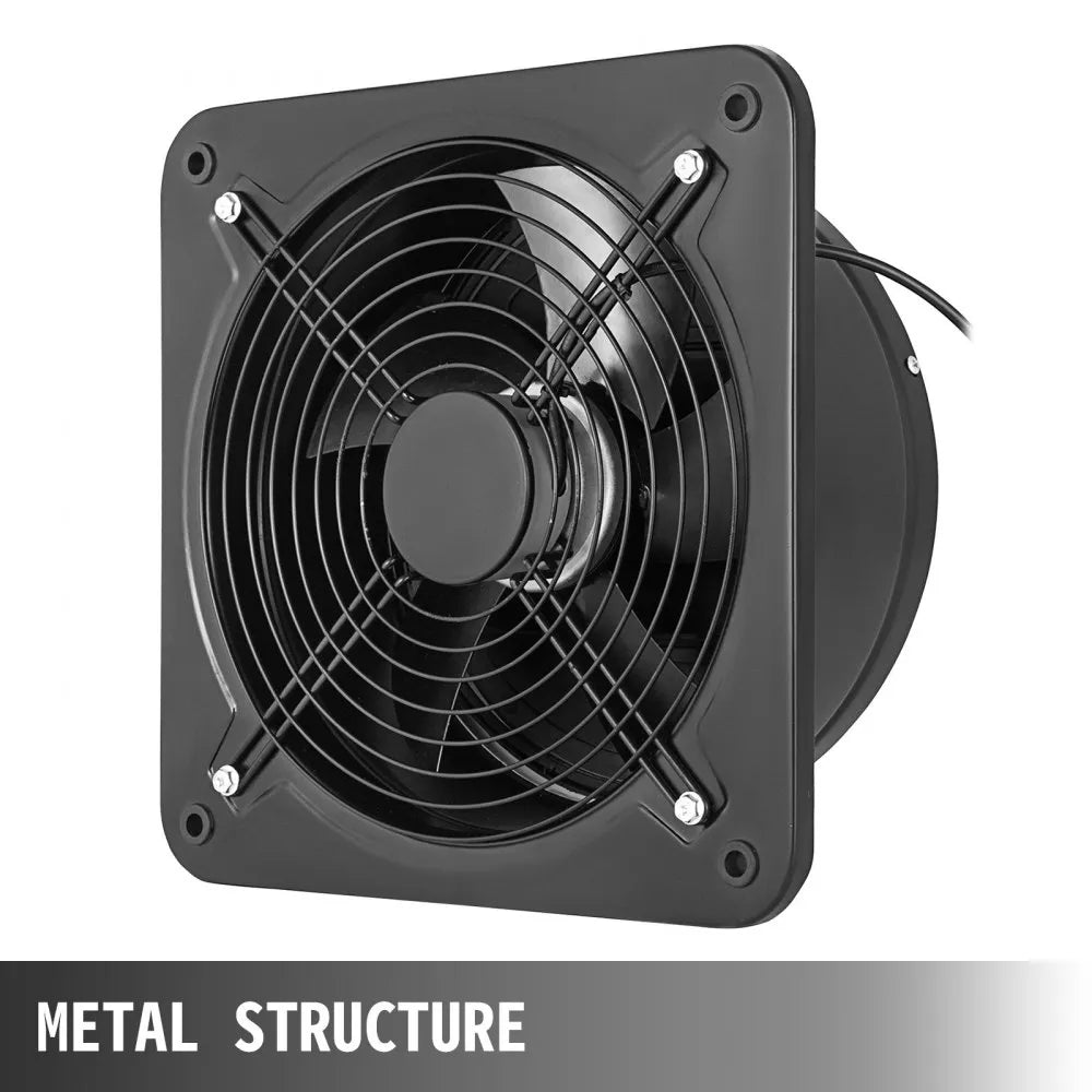 Industrial Ventilation Extractor Metal Axial Exhaust Commercial Air Blower Fan 300mm