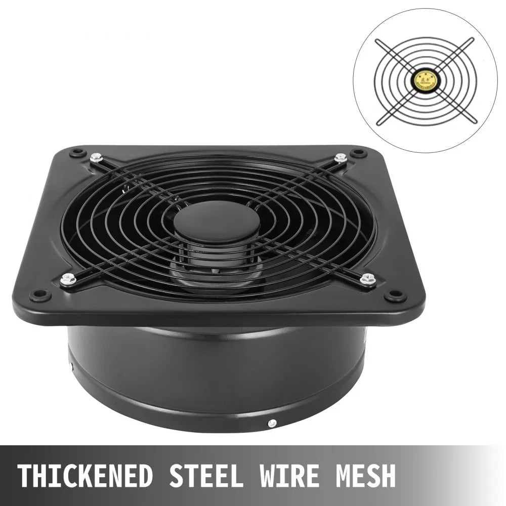 Industrial Ventilation Extractor Metal Axial Exhaust Commercial Air Blower Fan 300mm