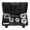 VEVOR Exhaust Pipe Expander Tool Kit, 1-5/8" to 4-1/4" Exhaust Pipe Stretcher, Muffler Pipes Spreader with 7 Heavy-Duty Collects & Storage Case, Automotive Car Tool Kit for Tailpipes Tubes