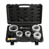 VEVOR Exhaust Pipe Expander Tool Kit, 1-5/8" to 4-1/4" Exhaust Pipe Stretcher, Muffler Pipes Spreader with 7 Heavy-Duty Collects & Storage Case, Automotive Car Tool Kit for Tailpipes Tubes
