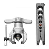 VEVOR Flaring Tool HVAC, 45° Eccentric Single Flaring Tool for 3/16" - 3/4" Copper Aluminum Tubes, Copper Pipe Flare Tool Kit for Refrigeration Air Conditioner Repair - Toolbox Included