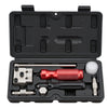 VEVOR Brake Line Flaring Tool Kit, 45° Single & Double Flare Tool for 3/16", 1/4" Copper Tubing - with 2 Forming Dies, Deburring Tool & Toolbox for Automotive Brake Hydraulic Line Repair