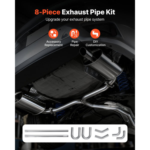 Vevor Exhaust Pipe 8-Piece 2.25