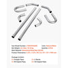 VEVOR Exhaust Pipe, 8 Pcs 2.25 Inch Mild Steel DIY Custom Exhaust Tubing Straight & U-Bend Kit with 90 & 135 Degree Pipes, Galvanized Surface Finish, Universal Fit for Truck, Sedan, Sports Car, SUV