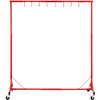 VEVOR Painting Rack, 1500 -2000 mm Adjustable Height, 66 lbs Capacity Automotive Paint Rack Stand, 8 Hooks Painting Drying Rack with 4 Swiveling Wheels, Auto Body Stand for Auto Repair Shops & Garage