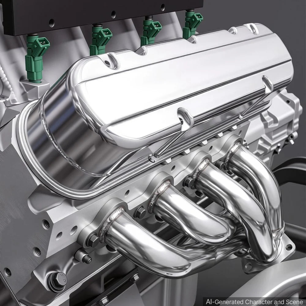 VEVOR Exhaust Headers Manifold Replacement for Chevy LS1 LS2 LS3 LS6 LS7, LS Engine Swap Conversion Exhaust Headers, Stainless Steel, Complete Hardware for Improved Exhaust Flow & Engine Performance