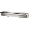 VEVOR Pool Fountain Stainless Steel Pool Waterfall Spillway with Pipe Connector Rectangular Garden Outdoor (59.1\")