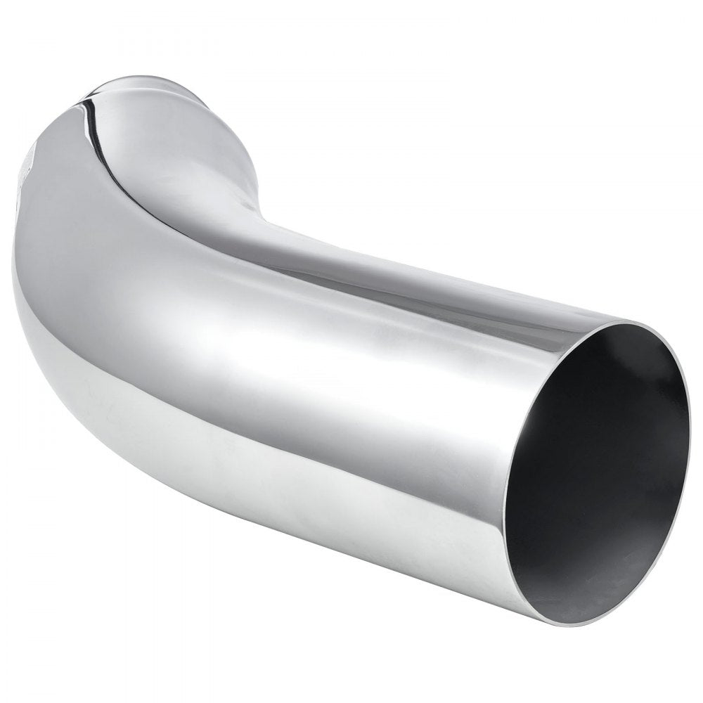 VEVOR Elbow Exhaust Tip, 4 Inch Inlet, 6 Inch Outlet, 23 in Overall Length, Chrome Turn Down Exhaust Tip with Clamp for Truck, Sedan, Sports Car, SUV, Chrome Structure for High Temperature Resistance