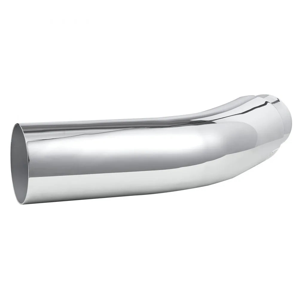 VEVOR Elbow Exhaust Tip, 4 Inch Inlet, 5 Inch Outlet, 23 in Overall Length, Chrome Turn Down Exhaust Tip with Clamp for Truck, Sedan, Sports Car, SUV, Chrome Structure for High Temperature Resistance