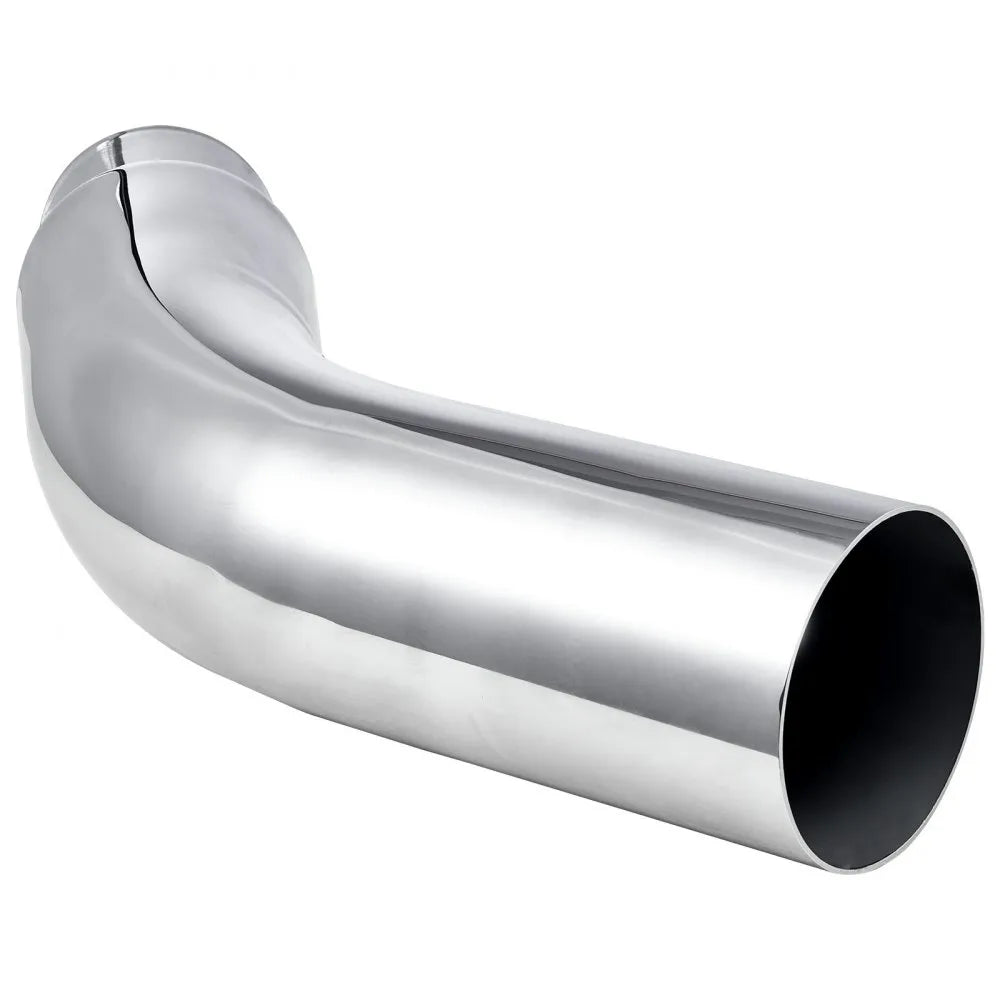 VEVOR Elbow Exhaust Tip, 4 Inch Inlet, 5 Inch Outlet, 23 in Overall Length, Chrome Turn Down Exhaust Tip with Clamp for Truck, Sedan, Sports Car, SUV, Chrome Structure for High Temperature Resistance