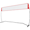 VEVOR Freestanding Volleyball Training Net for Indoor or Outdoor Use, Adjustable Height Portable Net System with Carrying Bag, Professional Volleyball Practice Trainer for Hitting or Serving Drills