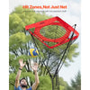 VEVOR Volleyball Setter Training Equipment, Angle and Height Adjustable Volleyball Trainer, Portable Practice Net with Steel Base, Carrying Bag, Indoor Outdoor Target Net for Serving Spiking Setting