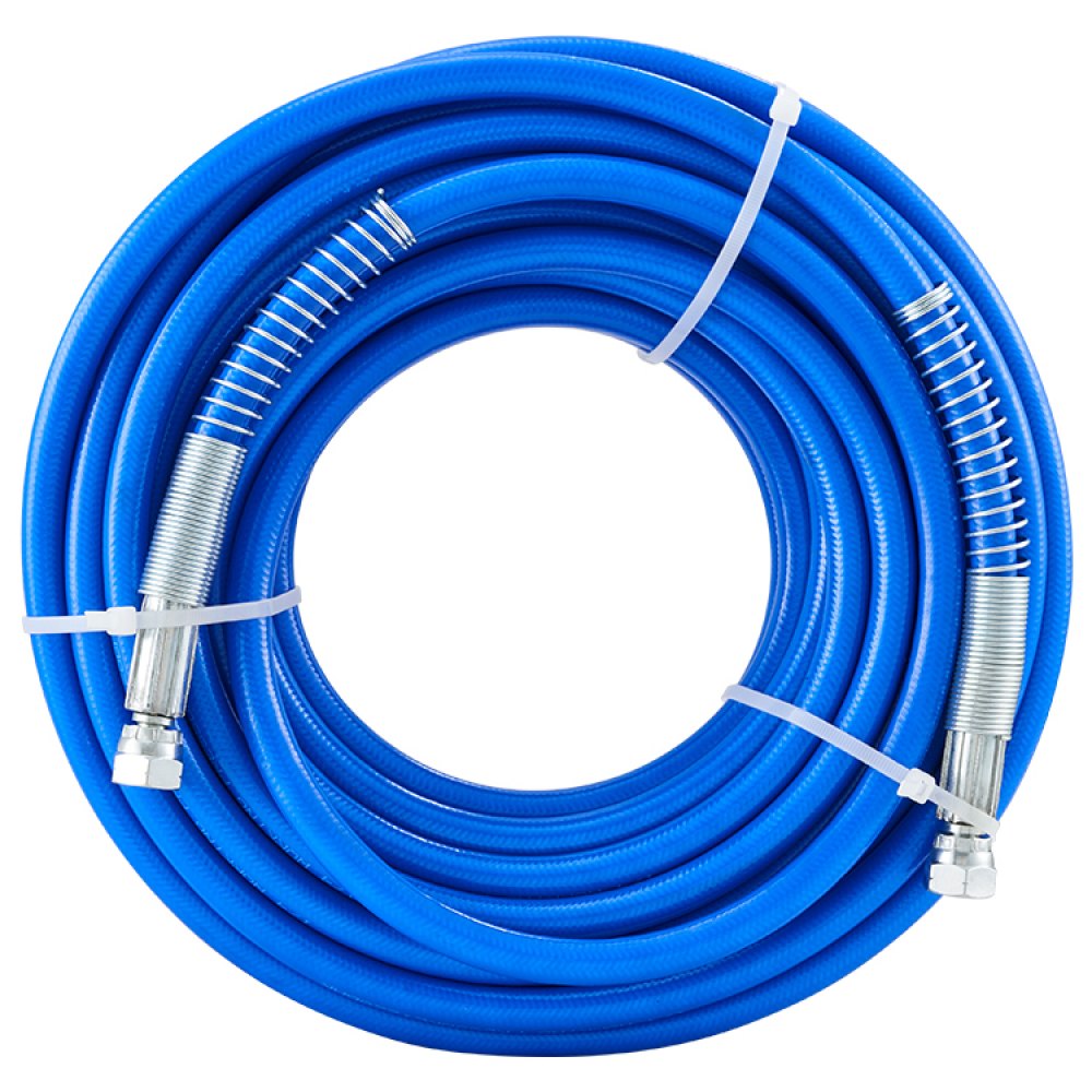 VEVOR Airless Paint Spray Hose Kit, 50ft 3600 psi High Pressure Fiber Tube with 8 inch Extension Rod Pole, Including 517 Tip and Tip Guard, 1/4" Swivel Joint for Homes Buildings Decks or Fences