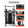 VEVOR Pressure Pot Tank, 5.3 Gal/20 L Heavy Duty Steel Air Tool Pressure Pot, Pressures Pots with Three Quick-Connect Couplers for Home Use, DIY, Art Creations, Large-Diameter Tank