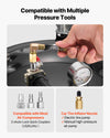 VEVOR Pressure Pot Paint Tank - quick-connect couplers and tire inflator nozzle