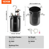 VEVOR Spray Paint Pressure Pot, 15L/3.75gal Pressure Pot Tank, 60 psi Adjustale Pressure, Steel Pressure Pot Paint Tank with Spray Gun, Hoses, Pressure Gauge, for Home Decor and Industry Painting