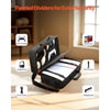 VEVOR PS5 Carrying Case, Travel Bag for Playstation 5 Slim Shockproof EVA, Soft Interior Lining & Padded Dividers for Extra Protection, Spacious Design with Carry Handle for Storage, Home & Party
