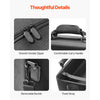 VEVOR PS5 Carrying Case, Travel Bag for Playstation 5 Slim Shockproof EVA, Soft Interior Lining & Padded Dividers for Extra Protection, Spacious Design with Carry Handle for Storage, Home & Party