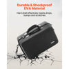 VEVOR PS5 Carrying Case, Travel Bag for Playstation 5 Shockproof EVA, Soft Interior Lining & Padded Dividers for Extra Protection, Spacious Design with Carry Handle for Storage, Home & Party