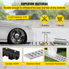 VEVOR Trench Drain System, Channel Drain with Metal Grate, 5.9x5.1-Inch HDPE Drainage Trench, Black Plastic Garage Floor Drain, 3x39 Trench Drain Grate, with 3 End Caps, for Garden, Driveway-3 Pack