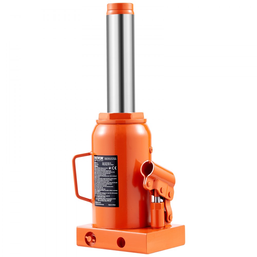 VEVOR Hydraulic Bottle Jack, 30 Ton/66138 lbs Welded Bottle Jack with 11.22''-18.66'' Lifting Range & 3-Section Long Handle, for Car, Pickup, Truck, RV, Auto Repair, Industrial Engineering