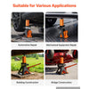 VEVOR Hydraulic Bottle Jack and Jack Stand in One 2 Ton (4409.3 lbs) Lift, for Compact Car, Subcompact Car & Motorcycle, 8.78"-18.39" Lifting Range, All-in-One Heavy Duty Vehicle Unijack, Wide Base